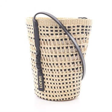 LOEWE Blade Pocket Shoulder crossbody hand Bag C630IMBX012165 leather Raffia