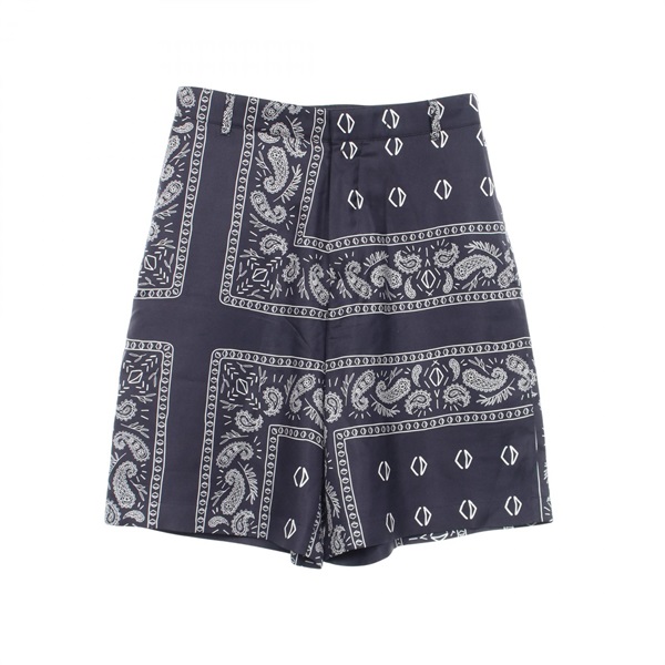 Dior TRAVIS SCOTT CACTUS JACK Paisley Shorts Pants #44 silk Navy White Used mens
