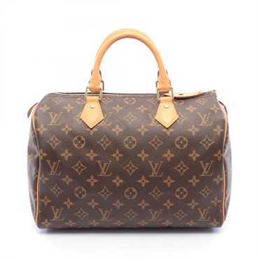 LOUIS VUITTON Speedy 30 Handbag M41108 Monogram canvas leather Brown Used Women