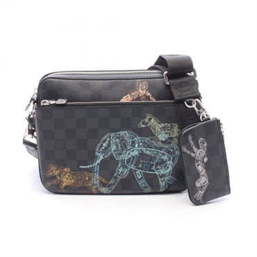 LOUIS VUITTON Trio Messenger Animal Print Shoulder Crossbody Bag N58040 canvas