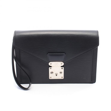 LOUIS VUITTON Sellier Dragonne Pochette business clutch bag M52762 Epi Noir Used