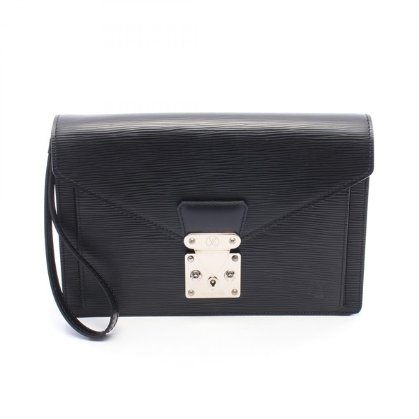 LOUIS VUITTON Sellier Dragonne Pochette business clutch bag M52762 Epi Noir Used