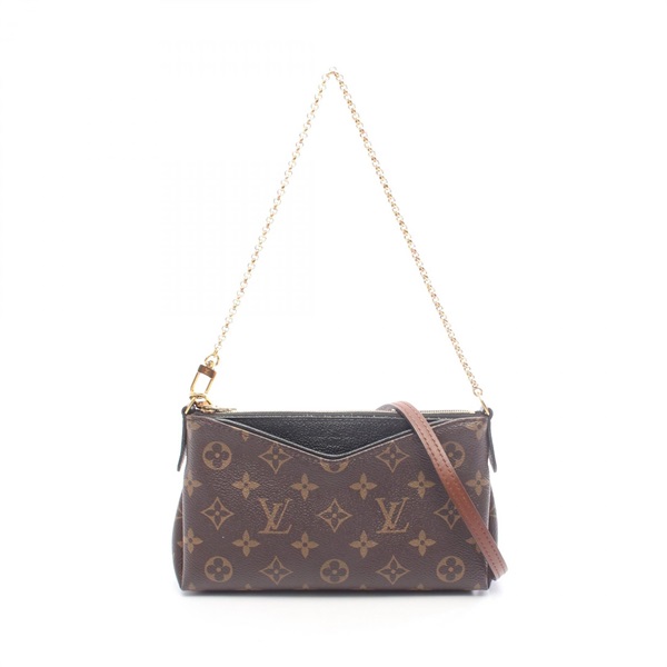 LOUIS VUITTON Paras cratch Chain shoulder Handbag M41639 Monogram canvas Used LV