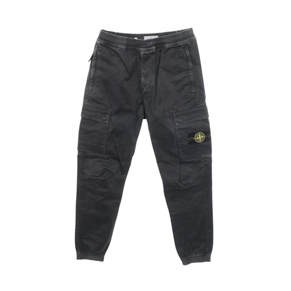 STONE ISLAND Wash Finished Cargo Pants Trousers #28 cotton Black Used mens