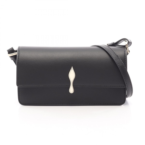 Christian Louboutin BETTINA Shoulder Crossbody Bag 1265272CM6S leather Black NEW