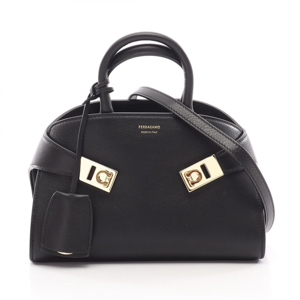 Salvatore Ferragamo HUG XS Shoulder Crossbody Handbag 768853009 leather BK NEW