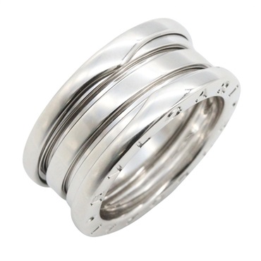 BVLGARI B-zero1 Ring 3 band 18KWG White Gold Used Women #51 US size 5.25