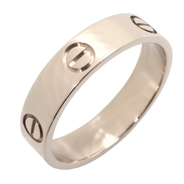 CARTIER Love Ring 18KWG White Gold Used Unisex US size 10 #62