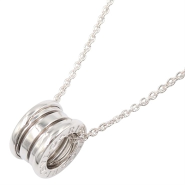 BVLGARI B zero1 Necklace Pendant 18KWG White Gold Used Women 40.5cm