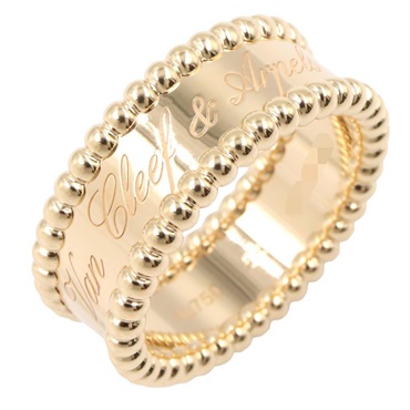 Van Cleef & Arpels Perlée Signature Ring 18KYG Yellow Gold Used Women US size 6