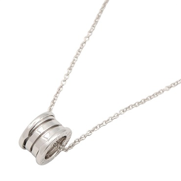 BVLGARI B zero1 Necklace Pendant 18KWG White Gold Used Women 40.5cm