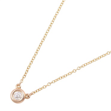TIFFANY＆CO By the Yard Diamond Necklace 18KPG Pink Rose Gold Used Women