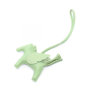 HERMES Rodeo Pegasus PM bag charm B Agneau milo Swift Vert criquet Used Women