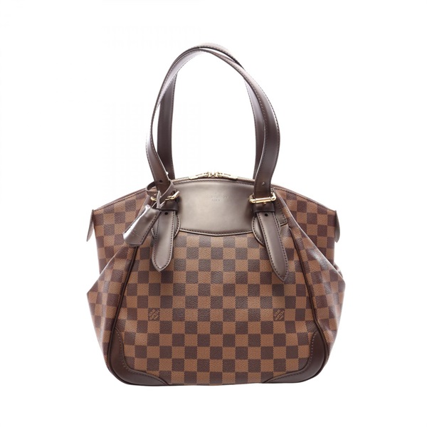 LOUIS VUITTON Verona MM Shoulder Bag N41118 Damier Ebene canvas leather Used LV
