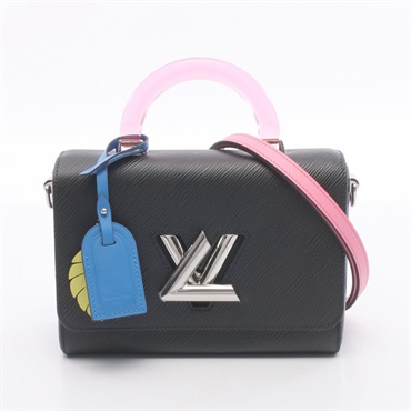 LOUIS VUITTON Twist MM Shoulder Crossbody Handbag M56131 Epi leather Black Used