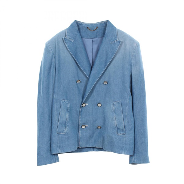 LOUIS VUITTON Peaked lapel denim Tailored jacket #48 RM242MM KES HRJ21E Lyocell