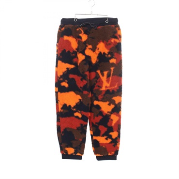 LOUIS VUITTON Camouflage fleece Pants RM241M DFX HQY22W polyester Used #XL LV