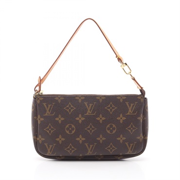 LOUIS VUITTON Pochette Accessoires Handbag pouch M51980 Monogram leather Brown