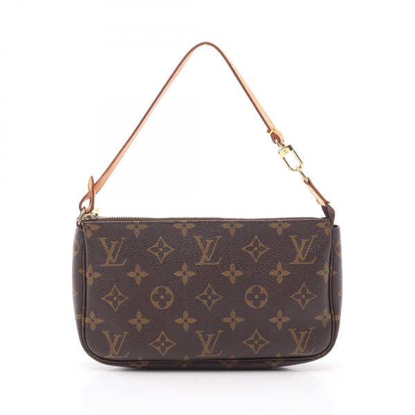 LOUIS VUITTON Pochette Accessoires Handbag pouch M51980 Monogram leather Brown