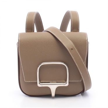 HERMES Della Cavalleria mini Shoulder Crossbody Bag 082226CK leather SHW Used B