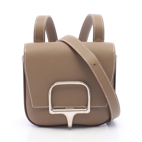 HERMES Della Cavalleria mini Shoulder Crossbody Bag 082226CK leather SHW Used B