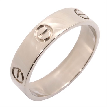 CARTIER Love Ring 18KWG White Gold Used unisex US size 10.25 #63