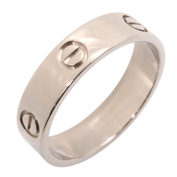CARTIER Love Ring 18KWG White Gold Used unisex US size 10.25 #63