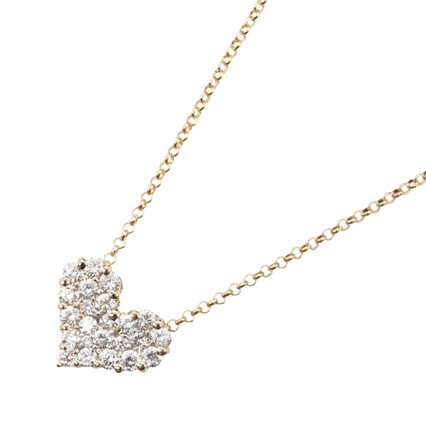 JEWELRY Diamond Necklace Pendant 18KPG Pink Rose Gold Used women