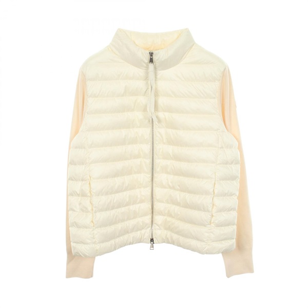 MONCLER Knit Down Jacket 9B50400 Nylon wool White Used Women size XL
