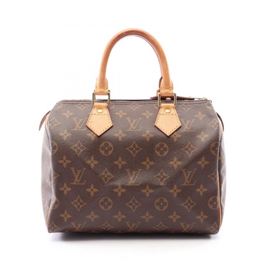 LOUIS VUITTON Speedy 25 Handbag M41528 Monogram leather Brown Used Women