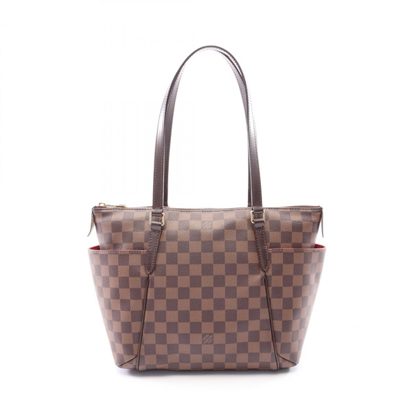 LOUIS VUITTON Totally PM Tote shoulder Bag N41282 Damier leather Ebene Used LV