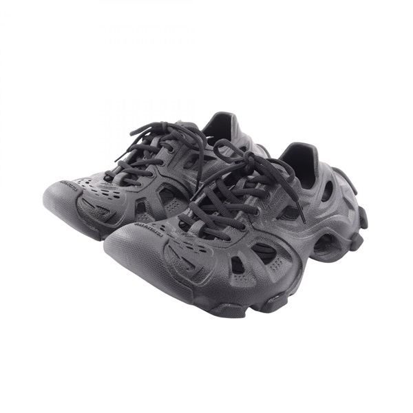 BALENCIAGA HD Sneakers Sandal rubber Black Preowned Women size 37