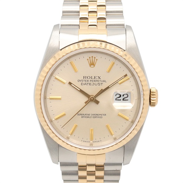 ROLEX Datejust L Wrist Watch 16233 Automatic winding K18YG Gold SS Used mens