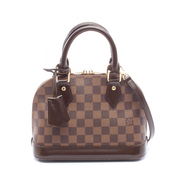 LOUIS VUITTON Alma BB shoulder crossbody Handbag N41221 Damier leather Ebene