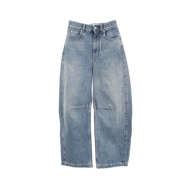 LOEWE Anagram Barrel Jeans Denim Long pants Trousers #32 denim Blue Used Women