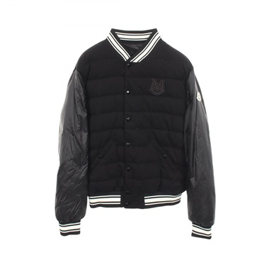 MONCLER BOUCHET GIUBBOTTO Reversible Down jacket Nylon cotton Black Used mens #1