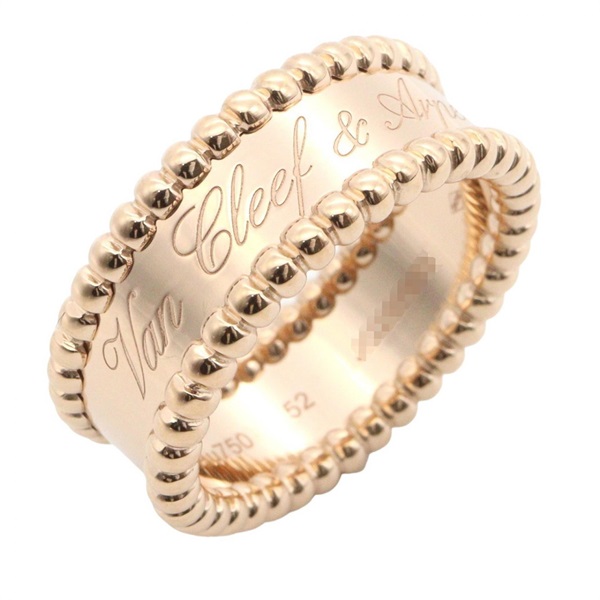 Van Cleef & Arpels Perlée Signature Ring 18KPG Gold Used women US size 6 #52
