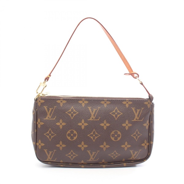 LOUIS VUITTON Pochette Accessoires Handbag pouch M51980 Monogram leather Brown