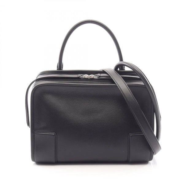LOEWE Amazona 180 Medium Shoulder Handbag A03918MX01 leather Black Preowned