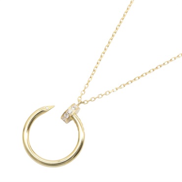CARTIER Juste un Clou Diamond Necklace Pendant 18KYG Yellow Gold Used Women