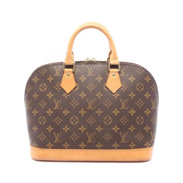 LOUIS VUITTON Alma PM Handbag M51130 Monogram leather Brown Used Women