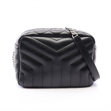 SAINT LAURENT PARIS Loulou Crossbody Shoulder Bag 574102 leather Black Used