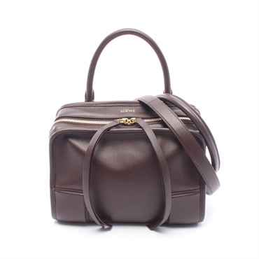 LOEWE Amazona 180 Small Shoulder Handbag A039AS0X010018 leather Brown Preowned
