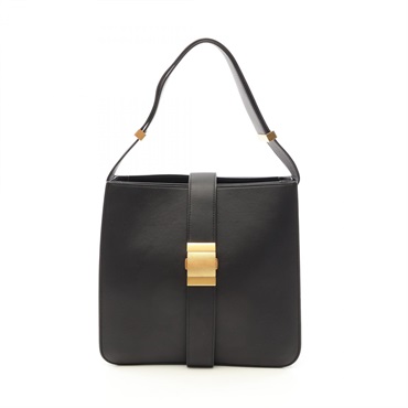 BOTTEGA VENETA Marie Shoulder Bag leather Black Used Women