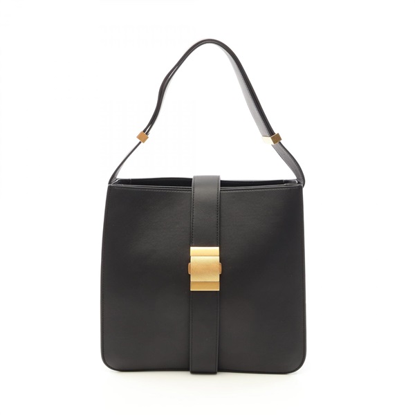 BOTTEGA VENETA Marie Shoulder Bag leather Black Used Women