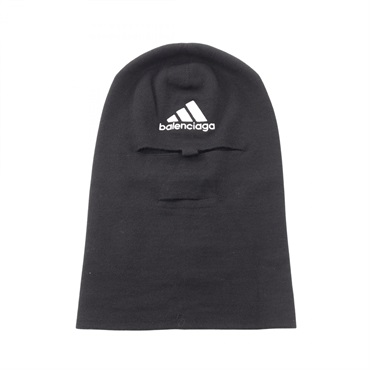 BALENCIAGA  Adidas Balaclava Ski mask Wool Black Used unisex 38x 24 cm
