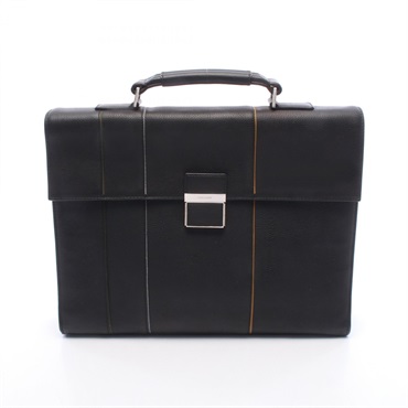 Christian Dior Briefcase business bag leather Black Used mens