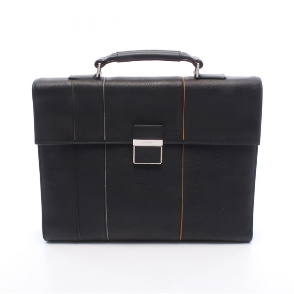 Christian Dior Briefcase business bag leather Black Used mens