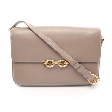 SAINT LAURENT PARIS LE MAILLON Shoulder Crossbody Bag 649795 leather Beige Used