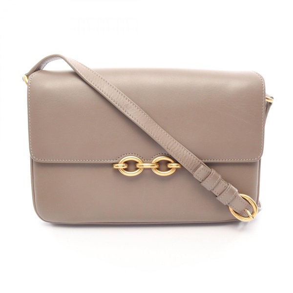 SAINT LAURENT PARIS LE MAILLON Shoulder Crossbody Bag 649795 leather Beige Used